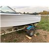 Image 2 : 16' FIBER GLASS BOAT MOTOR + TRAILER MOTOR RUNS BUT NEEDS WORK TOWS WELL