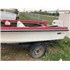 Image 3 : 14' FIBER GLASS BOAT MOTOR + TRAILER C/W JOHNSON 10HP MOTOR