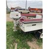 Image 6 : 14' FIBER GLASS BOAT MOTOR + TRAILER C/W JOHNSON 10HP MOTOR
