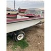 Image 7 : 14' FIBER GLASS BOAT MOTOR + TRAILER C/W JOHNSON 10HP MOTOR