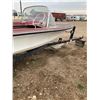 Image 8 : 14' FIBER GLASS BOAT MOTOR + TRAILER C/W JOHNSON 10HP MOTOR