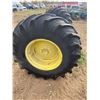 Image 2 : 2x 18.4-26 Tire + Rims on Axle
