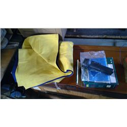 AIR MATTRESS, CANTEEN, FLASHLIGHT