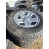 Image 1 : 5 TIRES + RIMS JEEP 225-75-16 GOODYEAR WRANGLER NEW