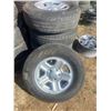 Image 2 : 5 TIRES + RIMS JEEP 225-75-16 GOODYEAR WRANGLER NEW