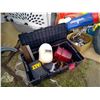 Image 3 : BLACK TUB C/W MISC TOOLS + WELDING FACE SHIELD + DEWALT CASE