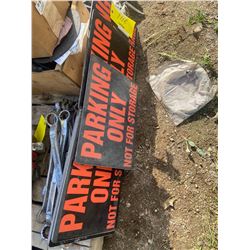 7 "PARKING ONLY" SIGNS