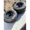 Image 1 : (4) TIRES, 4.80 8NHS GARLISLE IMPLEMET 5 BOLT RIMS