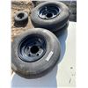 Image 1 : (4) TIRES, 4.80 8NHS GARLISLE IMPLEMET 5 BOLT RIMS