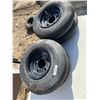 Image 1 : (4) TIRES, 4.80 8NHS GARLISLE IMPLEMET 5 BOLT RIMS
