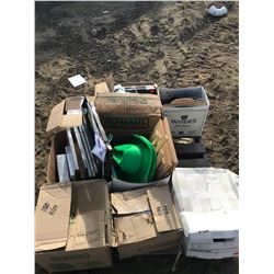 PALLET OF NEW PICTURE FRAMES, HATS, GREETING CARDS, ETC