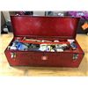 Image 3 : RED TOOL BOX W/ PLUMBING AND ELETRICAL