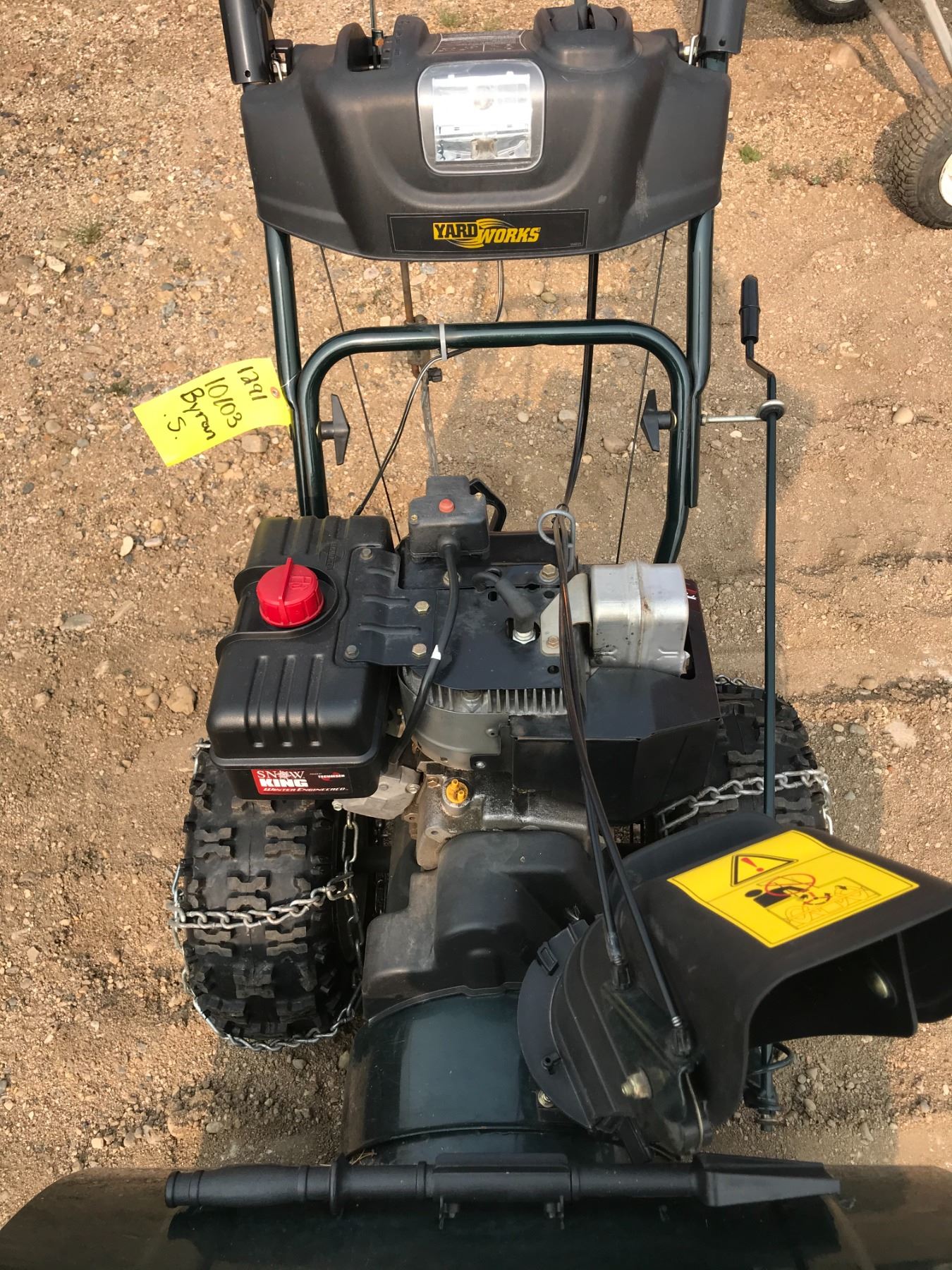 YARD WORKS SNOW BLOWER SNOWKING WINTER ENGINE 10.5HP 30"