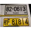 Image 1 : 2 GIANT LICENSE PLATES, LOT 1