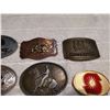 Image 5 : LOT OF 9 BELT BUCKLES