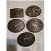Image 1 : HESSTON NATIONAL RODEO FINALS BELT BUCKLES LOT