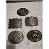 Image 1 : HESSTON NATIONAL RODEO FINALS BELT BUCKLES LOT