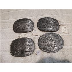 HESSTON NATIONAL RODEO FINALS BELT BUCKLES LOT