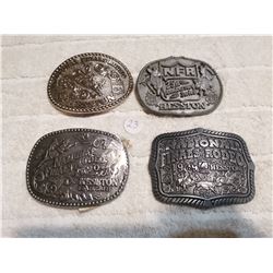 HESSTON NATIONAL RODEO FINALS BELT BUCKLES LOT