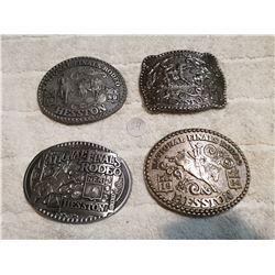 HESSTON NATIONAL RODEO FINALS BELT BUCKLES LOT