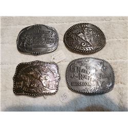 HESSTON NATIONAL RODEO FINALS BELT BUCKLES LOT
