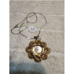 ANTIQUE SWISS WORKING NECKLACE WATCH