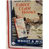 Image 5 : ORIGINAL EMBOSSED EAGLE CLAW HOOKS TIN SIGN 12" X 15"