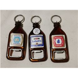 3 VINTAGE BOTTLE SHAPED OPENERS