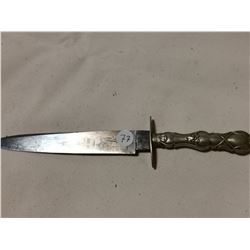 ANTIQUE ROGERS, SHEFFIELD KNIFE, VERY OLD 11.5 INCH
