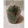 Image 5 : LOT OF CATS EYES MARBLE IN OLD BIG JAR