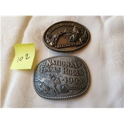 HESSON BUCKLES, NATIONAL FINAL RODEO, 1980, 1993