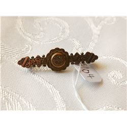 VICTORIAN BAR BROACH MARKED B.R.S. 1 1/2"