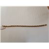Image 2 : STERLING SILVER TENNIS BRACELET WITH CITRINE STONES, 7 1/2"