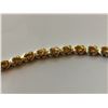 Image 3 : STERLING SILVER TENNIS BRACELET WITH CITRINE STONES, 7 1/2"