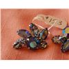 Image 2 : Sherman blue rhinestone clip earrings