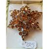 Image 2 : Sherman amber spray rhinestone broach