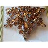 Image 3 : Sherman amber spray rhinestone broach