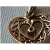 Image 5 : 10kt heart pendant with diamond chip