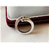 Image 3 : Sterling silver ring with peridot coloured stone, size 7