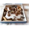 Image 5 : Lot of antique/vintage tie clips, collar buttons, cuff links