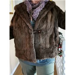 Fur coat, women’s size 12-14