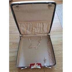 Vintage Samsonite red suitcase