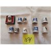 Image 1 : Lot of porcelain/china thimbles (10)