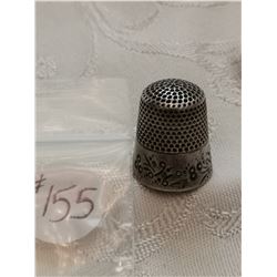 Sterling silver thimble, by A.F.H.& Co size 10