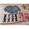 Image 2 : Lot vintage carded buttons, 191-1960