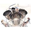 Image 3 : Silvered cocktail set in stand, 4 glasses