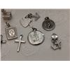 Image 2 : Lot of Sterling religious charms (10)