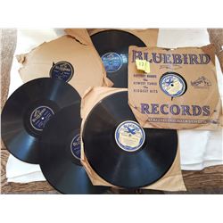 Lot of 78 rpm records, Bluebird (10), misc. artists
