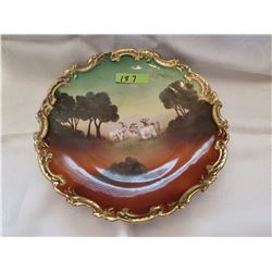Royal Bayreuth decorative plate, circa 1902, Bavaria
