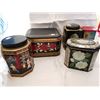 Image 1 : Lot of 5 tea tins, Red Rose, Lipton, misc.